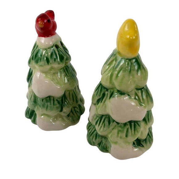 Mikasa Celebrations Salt And Pepper Shakers Christmas Tree 5237549 Hand Painted - Picture 8 of 10